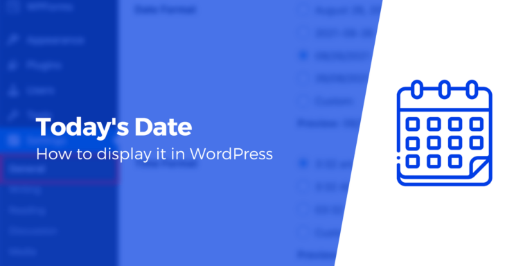 Как отобразить сегодняшнюю дату в WordPress