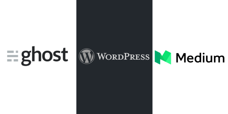 WordPress против Ghost против Medium
