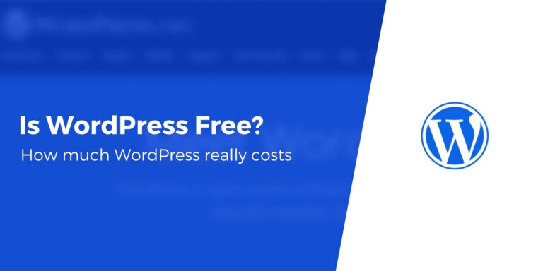 WordPress бесплатен?  Вроде